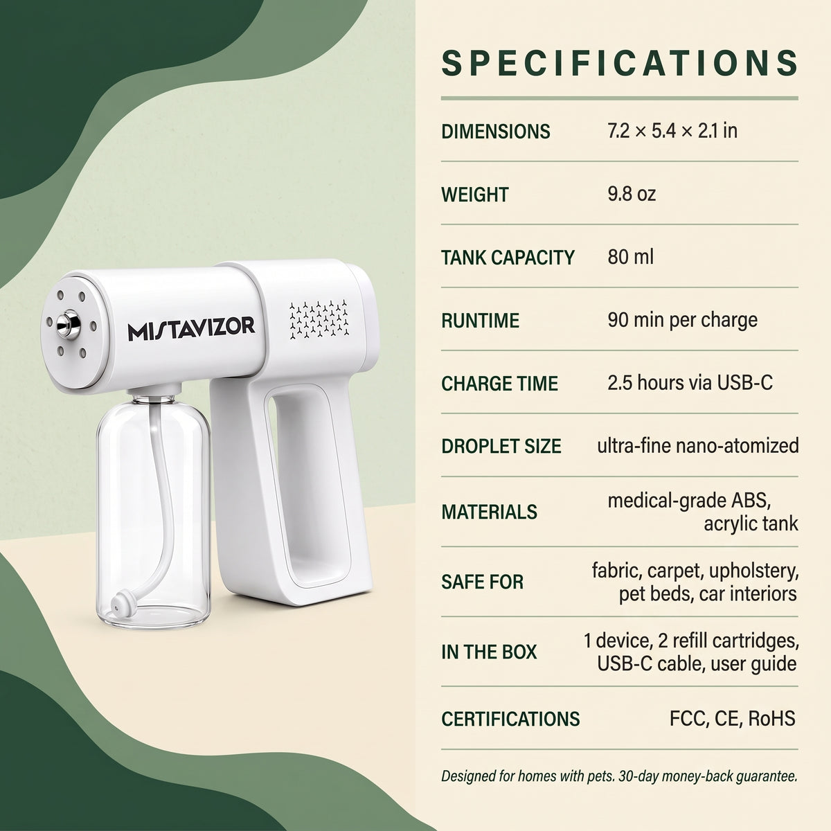 MISTAVIZOR Enzyme Mist Fogger